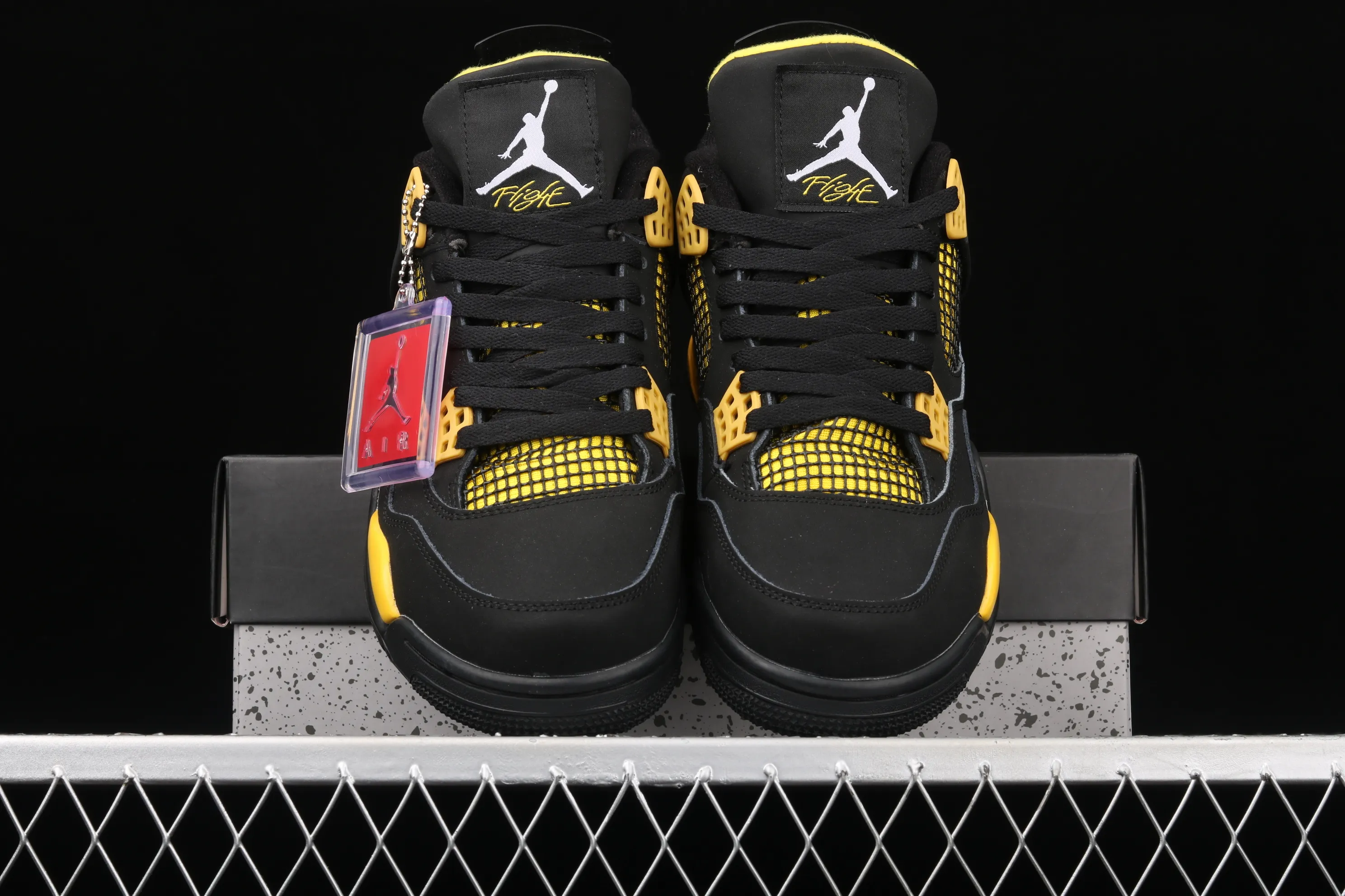 All categories Air Jordan Jordan series basketball shoes Air Jordan 4 G version Air Jordan 4 Retro AJ4 Joe 4 black and yellow 308497-008